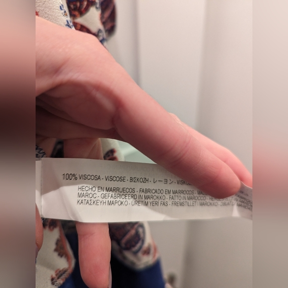 Zara Paisley Print Kimono Jacket Cardigan/CoverUp - Picture 9 of 10